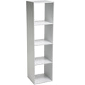 Biblioteca 5Five Mix n'Modul cu 4 compartimente, 35x32x134 cm, alb