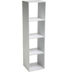 Biblioteca 5Five Mix n'Modul cu 4 compartimente, 35x32x134 cm, alb
