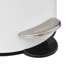 Cos gunoi 5Five Colors Cotton cu pedala si inchidere soft-close, otel, 3 L, 23x23x17 cm, alb