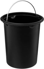 Cos gunoi 5Five Colors Colors cu pedala si inchidere soft-close, otel, 3 L, 23x23x17 cm, negru
