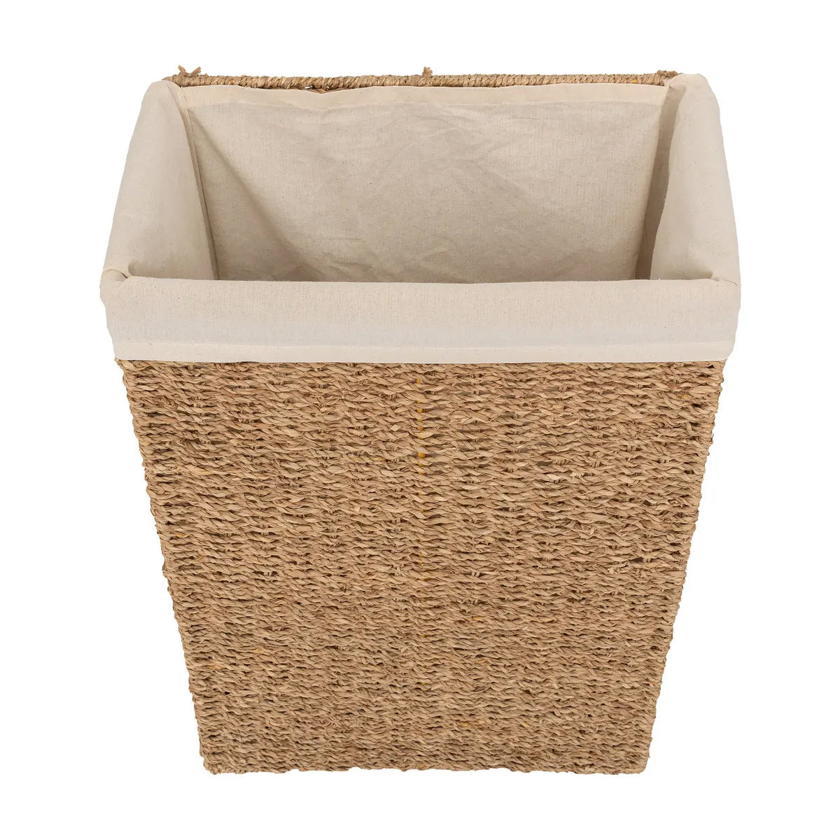 Cos rufe 5Five din trestie impletita, cadru metalic, 40 litri, 37x22x55 cm, maro