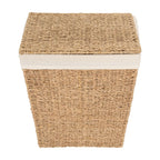 Cos rufe 5Five din trestie impletita, cadru metalic, 40 litri, 37x22x55 cm, maro