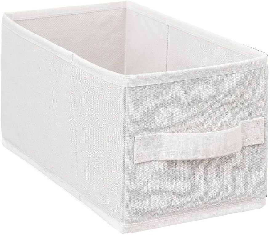 Dulap 5Five Tidy Box cu 5 rafturi, carton presat si bambus, 33x19x78 cm, bej