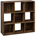 Biblioteca Mix n Modul Ceda cu 9 compartimente, PAL, 101x32x101 cm, maro