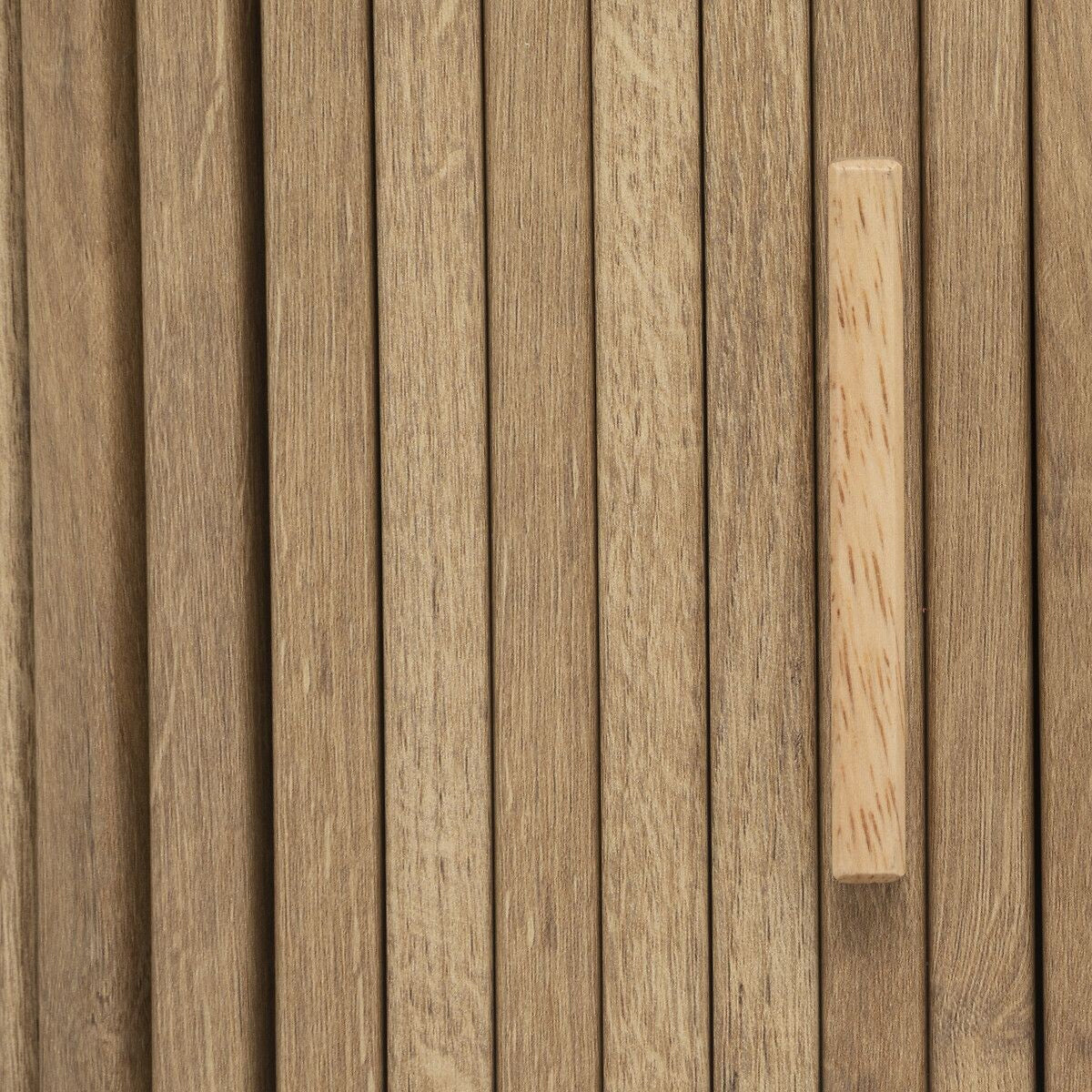 Masuta de cafea Atmosphera Colva cu 2 usi glisante, MDF si otel, 120x60x41 cm, bej