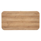 Masuta de cafea Atmosphera Colva cu 2 usi glisante, MDF si otel, 120x60x41 cm, bej