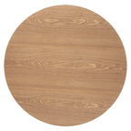 Masa rotunda Atmosphera Elias, 102x74 cm, MDF si metal, negru si stejar