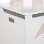 Lada depozitare Atmosphera for kids Renard, 53x33x55 cm, MDF cu picioare lemn, alb