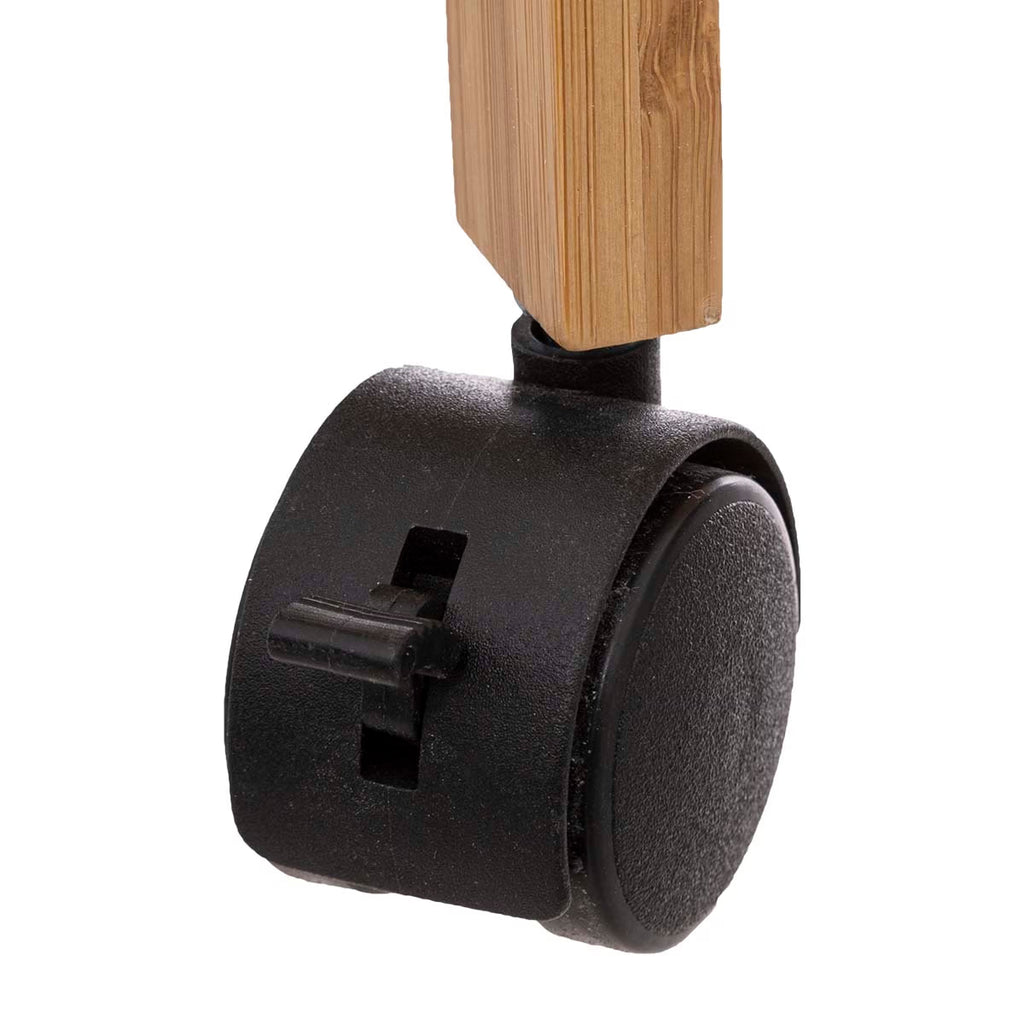 Etajera mobila Linha din bambus, 3 niveluri, dimensiuni compacte, 45x22x80 cm, natur