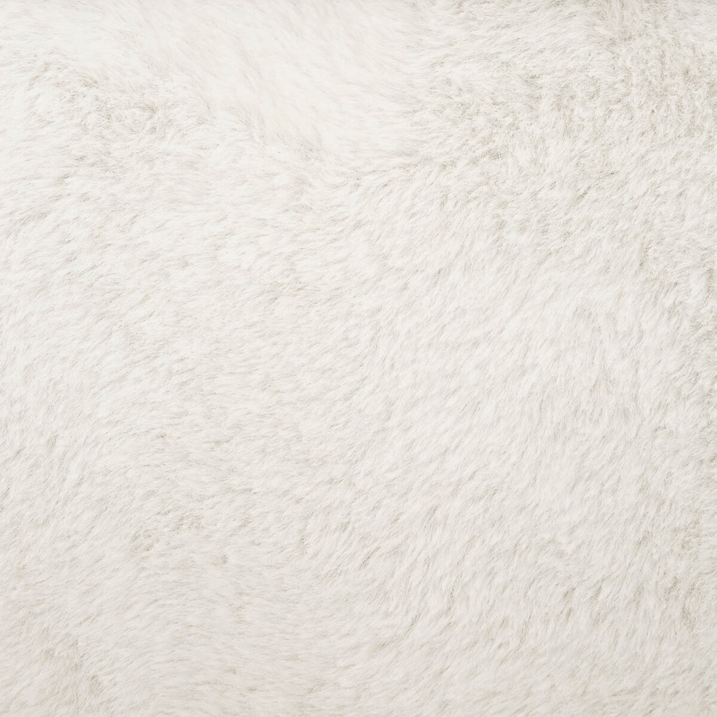 Taburet pliabil Atmosphera Ezzio cu spatiu depozitare, 38x38x38 cm, blana artificiala, alb