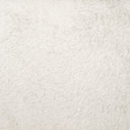 Taburet pliabil Atmosphera Ezzio cu spatiu depozitare, 38x38x38 cm, blana artificiala, alb