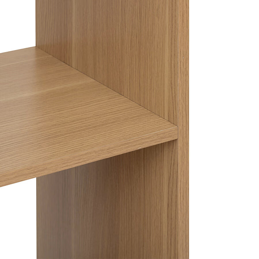 Biblioteca 5Five Tasso cu 5 rafturi, PAL, 63x30x159 cm, bej