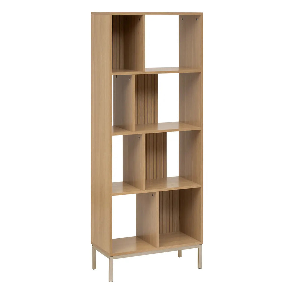 Biblioteca 5Five Tasso cu 5 rafturi, PAL, 63x30x159 cm, bej