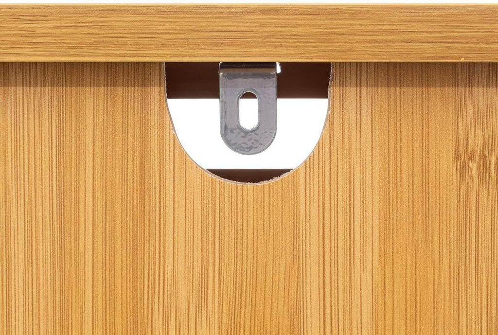 Comoda 5Five Sicela cu 4 sertare, bambus, 40x30x98 cm, natur