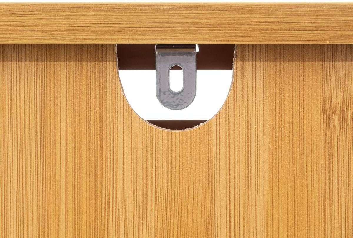 Comoda 5Five Sicela cu 4 sertare, bambus, 40x30x98 cm, natur