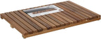 Gratar dus 5Five Acacia din lemn de salcam, antiderapant, 53x36x3 cm, natur