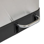 Cos gunoi 5Five Ariane, colectare selectiva, 3 compartimente 18L, inox, 61x36x62 cm, gri