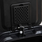 Cos gunoi 5Five Ariane, colectare selectiva, 3 compartimente 18L, inox, 61x36x62 cm, gri