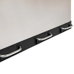 Cos gunoi 5Five Ariane, colectare selectiva, 3 compartimente 18L, inox, 61x36x62 cm, gri