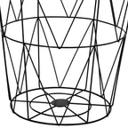 Masuta cafea cu depozitare Atmosphera Kumi, otel, 37x40 cm, negru