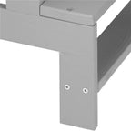 Turn de invatare inaltator multifunctional din lemn, platforma reglabila pe 3 inaltimi, 90x39x44 cm, gri