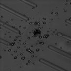 Suport vase 2 niveluri cu tava scurgere si suport tacamuri, 42x30x31,5 cm, negru