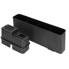 Suport vase 2 niveluri cu tava scurgere si suport tacamuri, 42x30x31,5 cm, negru