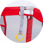 Tarc loc de joaca XXL pentru copii sau bebe, material textil, rosu, 230x122x62cm