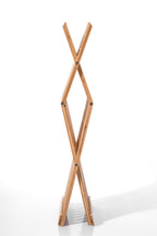 Taburet pliabil 5Five din bambus, 40x32x45 cm, maro caramel