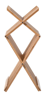 Taburet pliabil 5Five din bambus, 40x32x45 cm, maro caramel