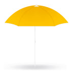 Umbrela de plaja pliabila cu protectie UV si inaltime reglabila, diametru 150 cm, galben