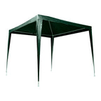 Pavilion gradina 250x250x255 cm, structura metalica cu 4 picioare, acoperis PE 90g/mp, verde
