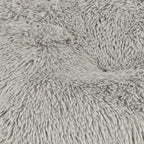 Pat ortopedic pentru caini, dreptunghiular, husa detasabila, 115x80x6 cm, gri