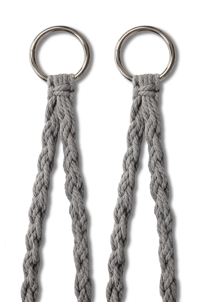 Scaun rotund tip leagan suspendat cu perna Confort Plus, casa sau gradina, gri