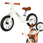 Bicicleta fara pedale Balance PRO 86x39x54 cm, cadru otel, roti gonflabile 30 cm, reglabila, alb