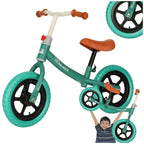 Bicicleta fara pedale pentru copii 80x40x57 cm, reglabila, roti din spuma, 1.8 kg, turcoaz