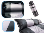 Saltea gonflabila auto 170x120 cm, cu perna integrata si husa de transport, negru