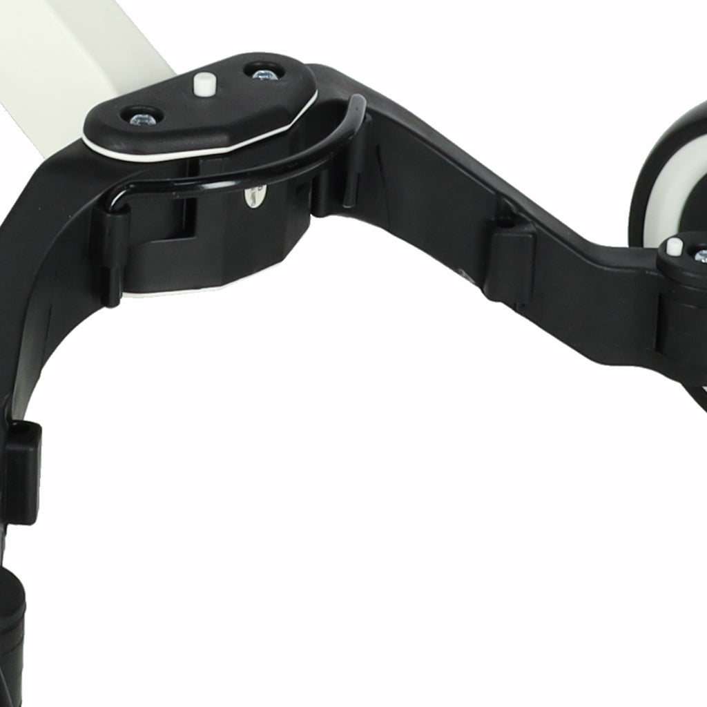 Tricicleta 3in1 Mini 67x47x51 cm, transformabila in bicicleta fara pedale, reglabila, roti din spuma, alb-negru