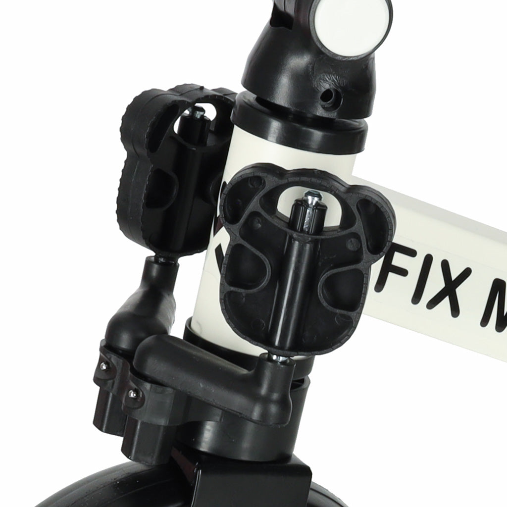 Tricicleta 3in1 Mini 67x47x51 cm, transformabila in bicicleta fara pedale, reglabila, roti din spuma, alb-negru