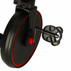 Tricicleta 3in1 Mini 67x47x51 cm, transformabila in bicicleta fara pedale, reglabila, roti din spuma, rosu-negru