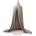 Baldachin suspendat tip cort 70x290 cm, decor camera copii, cu set montaj, gri
