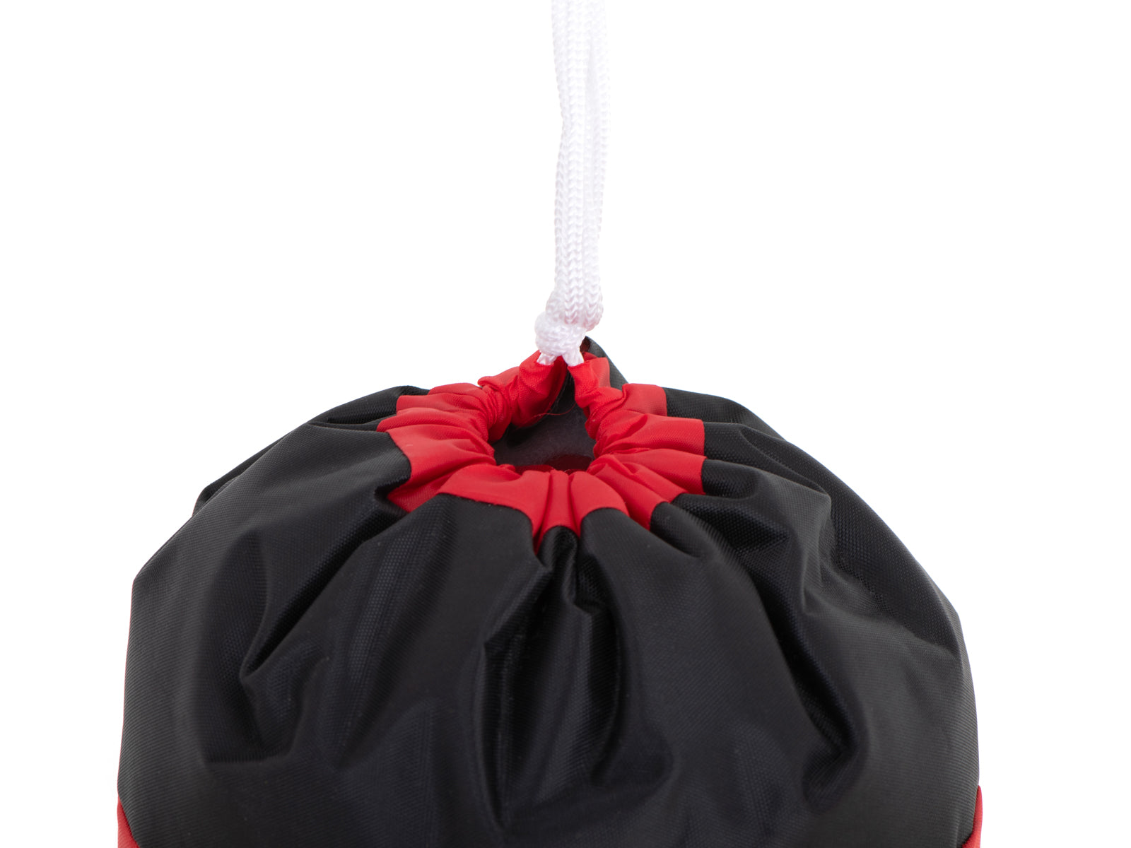 Set sac de box pentru copii 53x45 cm, cu manusi incluse, pentru antrenament acasa, rosu-negru