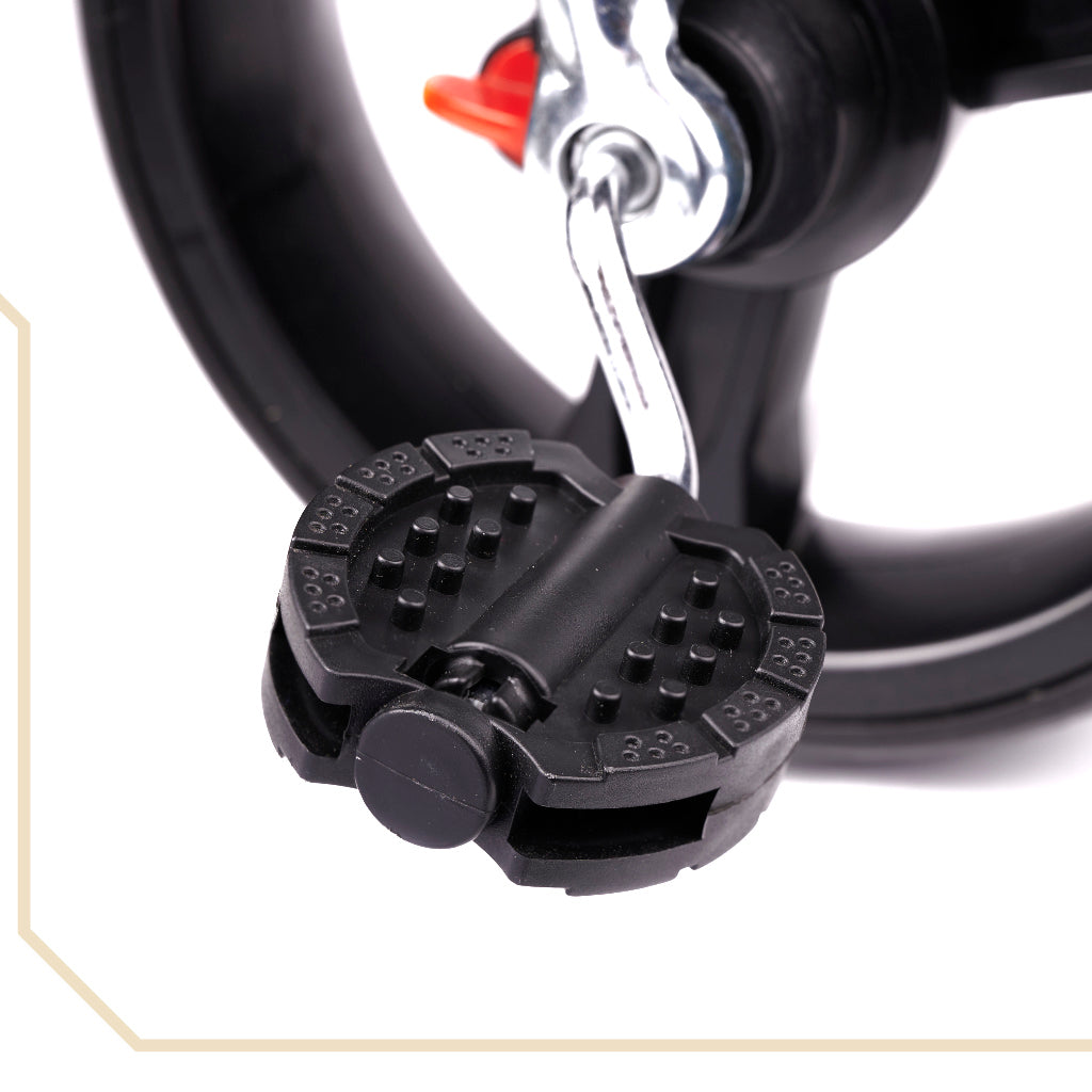 Tricicleta 3in1 105x52x94 cm, cu sezut rotativ 360°, roti fara aer, copertina reglabila, bleumarin