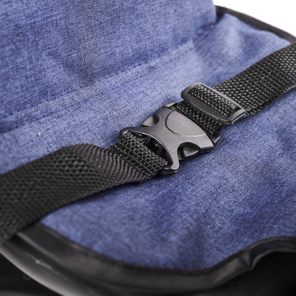 Tricicleta 3in1 105x52x94 cm, cu sezut rotativ 360°, roti fara aer, copertina reglabila, bleumarin