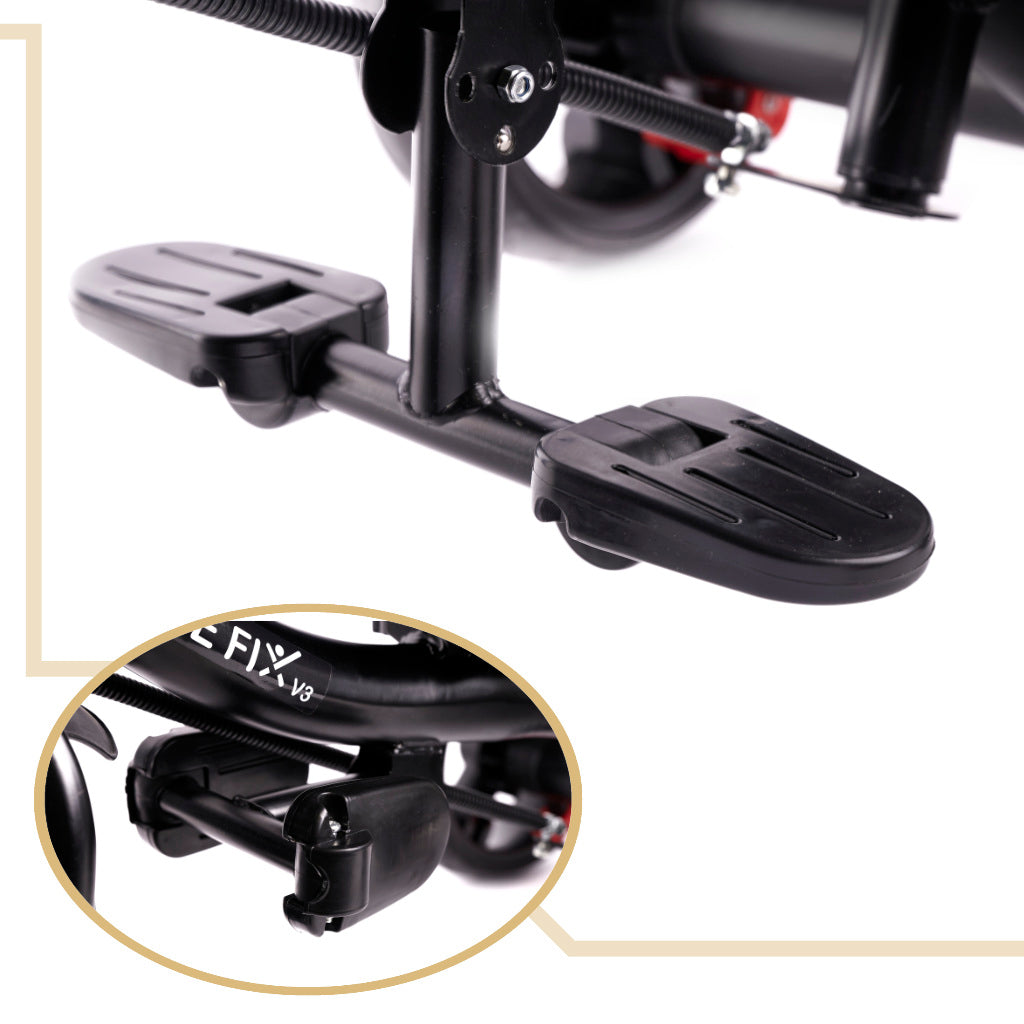 Tricicleta 3in1 105x52x94 cm, cu sezut rotativ 360°, roti fara aer, copertina reglabila, bleumarin