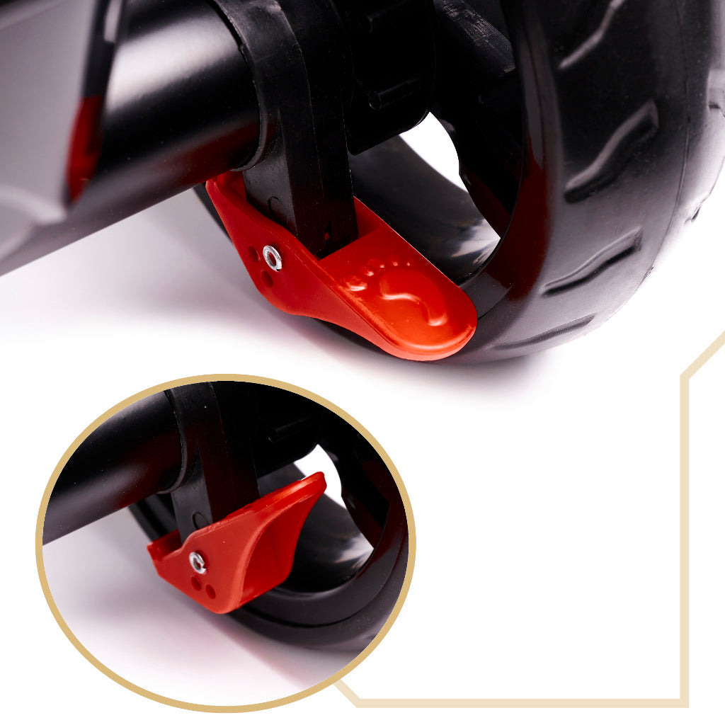 Tricicleta 3in1 105x52x94 cm, cu sezut rotativ 360°, roti fara aer, copertina reglabila, bleumarin