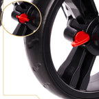 Tricicleta 3in1 105x52x94 cm, cu sezut rotativ 360°, roti fara aer, copertina reglabila, bleumarin