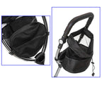 Tricicleta 3in1 105x52x94 cm, sezut rotativ 360°, roti fara aer, copertina reglabila, negru