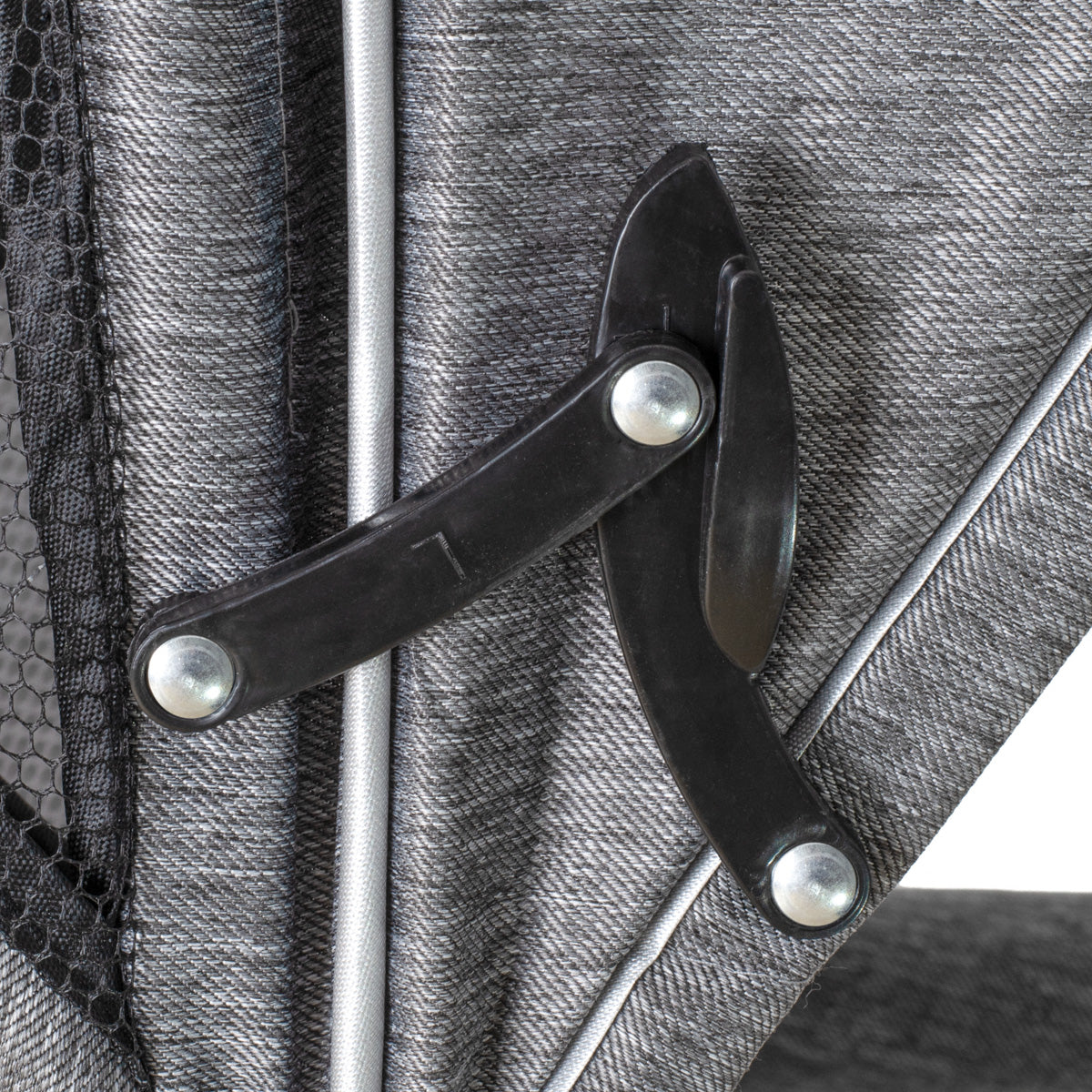 Tricicleta 3in1 105x52x94 cm, sezut rotativ 360°, roti fara aer, copertina reglabila, gri