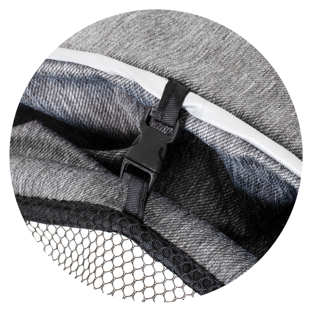 Tricicleta 3in1 105x52x94 cm, sezut rotativ 360°, roti fara aer, copertina reglabila, gri